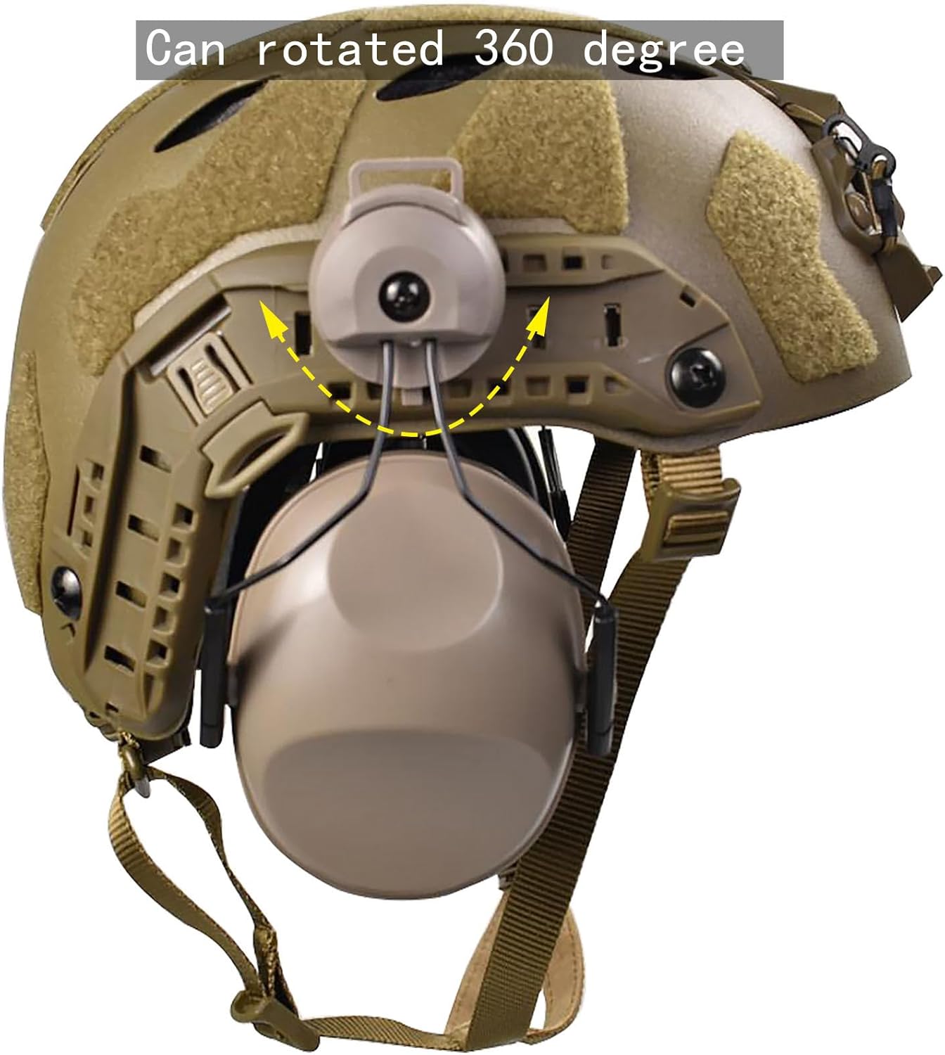 Lightweight Construction Tactical Fast Helmet Integrated NVG Mount Adjustable Size for Adult and Teenager