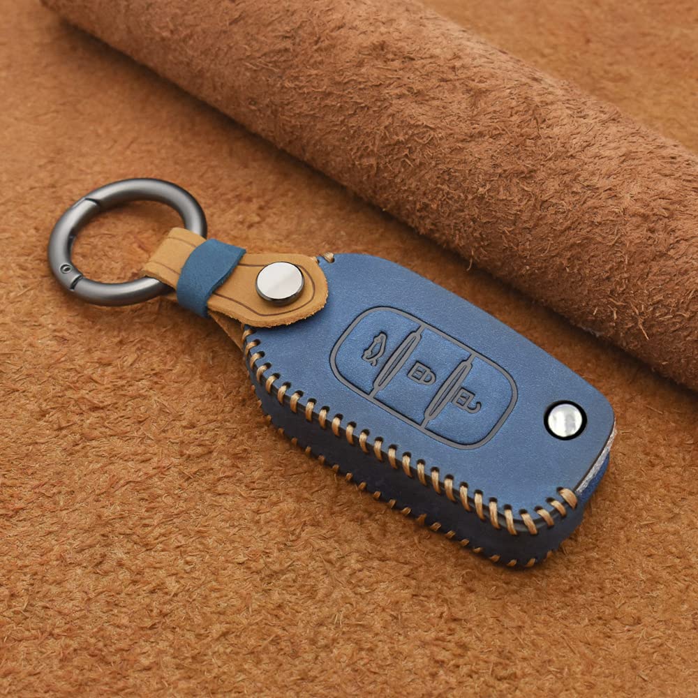 HIBEYO Smartkey Custodia per Chiave Auto Adatta per Renault