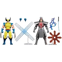 Marvel Legends Series Gamerverse Wolverine vs Marvel's Silver Samurai Collectible Action Figures