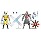 Marvel Legends Series Gamerverse Wolverine vs Marvel's Silver Samurai, Retro Video Game -Inspired Collectible 6-Inch Action Figures