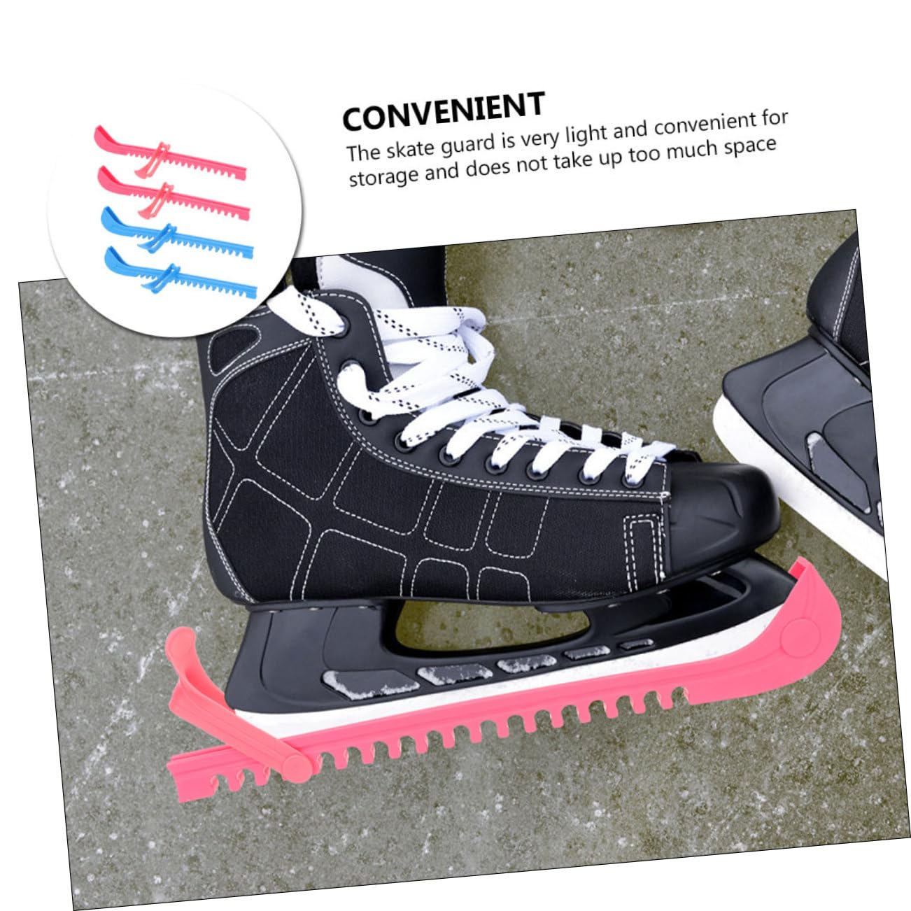 2pares Cubiertas para Cuchillas De Patinaje De De Hockey Ajustables y Resistentes para Adultos