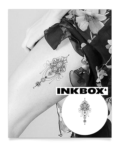 Inkbox Tatuajes temporales, tatuaje semipermanente, un tatuaje premium fácil de larga duración, impermeable con tinta para ahora, dura 1-2 semanas,