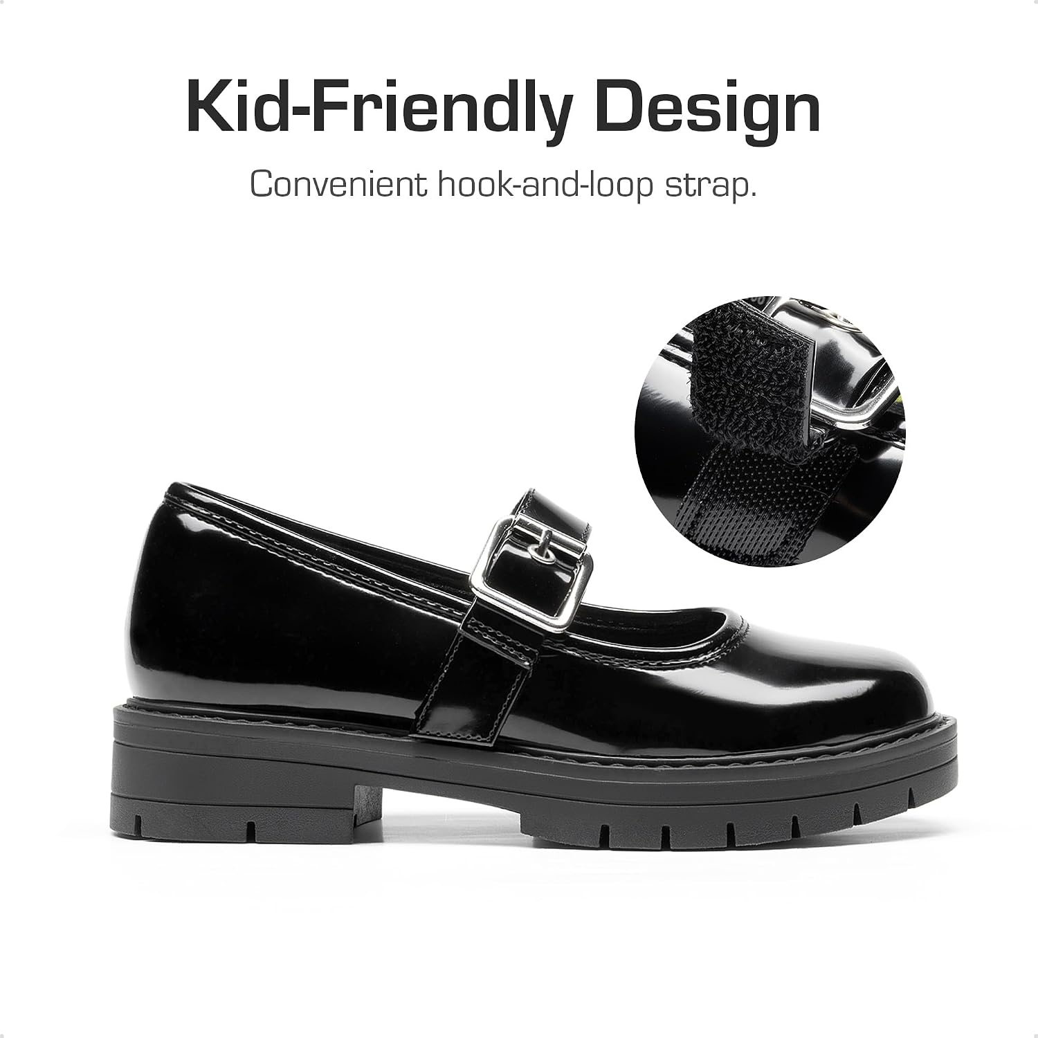DREAM PAIRS Girls School Shoes Uniform Mary Jane Dress Platform Chunky Oxford Pumps with Bow for Toddler Little Big Kid