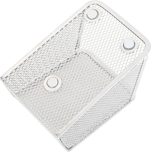Miniatura 4 de LUCYCAZ Soporte magnético para bolígrafo, paquete de 2 organizadores magnéticos para lápices, imanes fuertes individuales, soporte de malla para