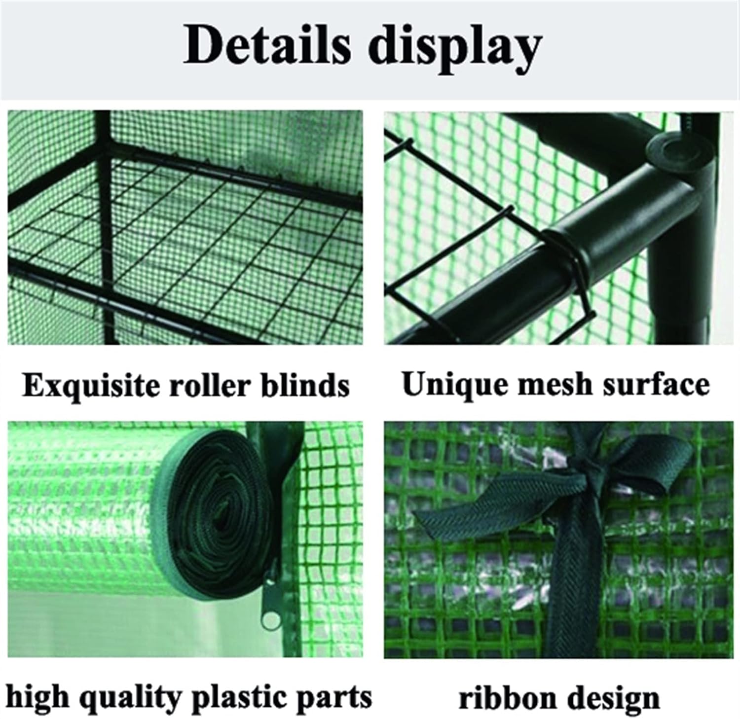 Portable Walk-in Greenhouse, Sturdy Gardening Shelves ,Vertical Cold Frame Grow House,with Plant Stands & Roll-up Zipper Door, Easy-Access & Durable ( Color : Green , Battery *1 : 143*143*195cm )