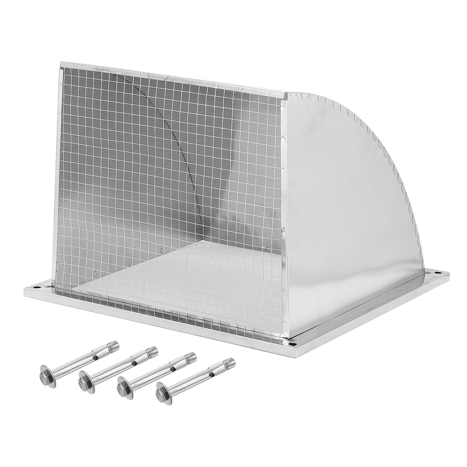 PATIKIL Grille De Ventilation Murale 15"x15" Acier Inoxydable À Persiennes
