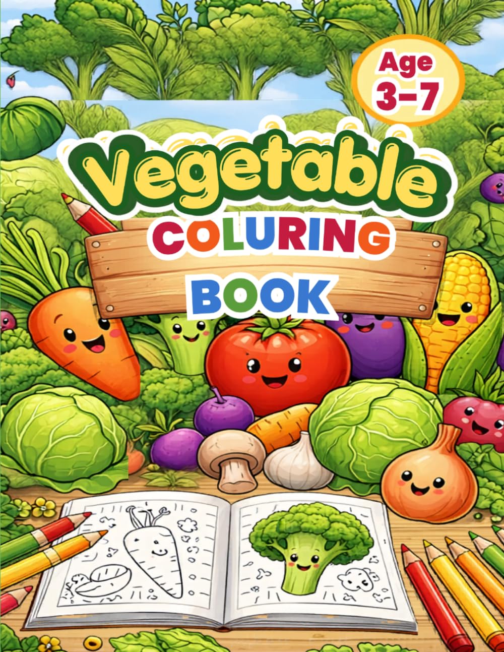 VEGETABLE COLOURING BOOK