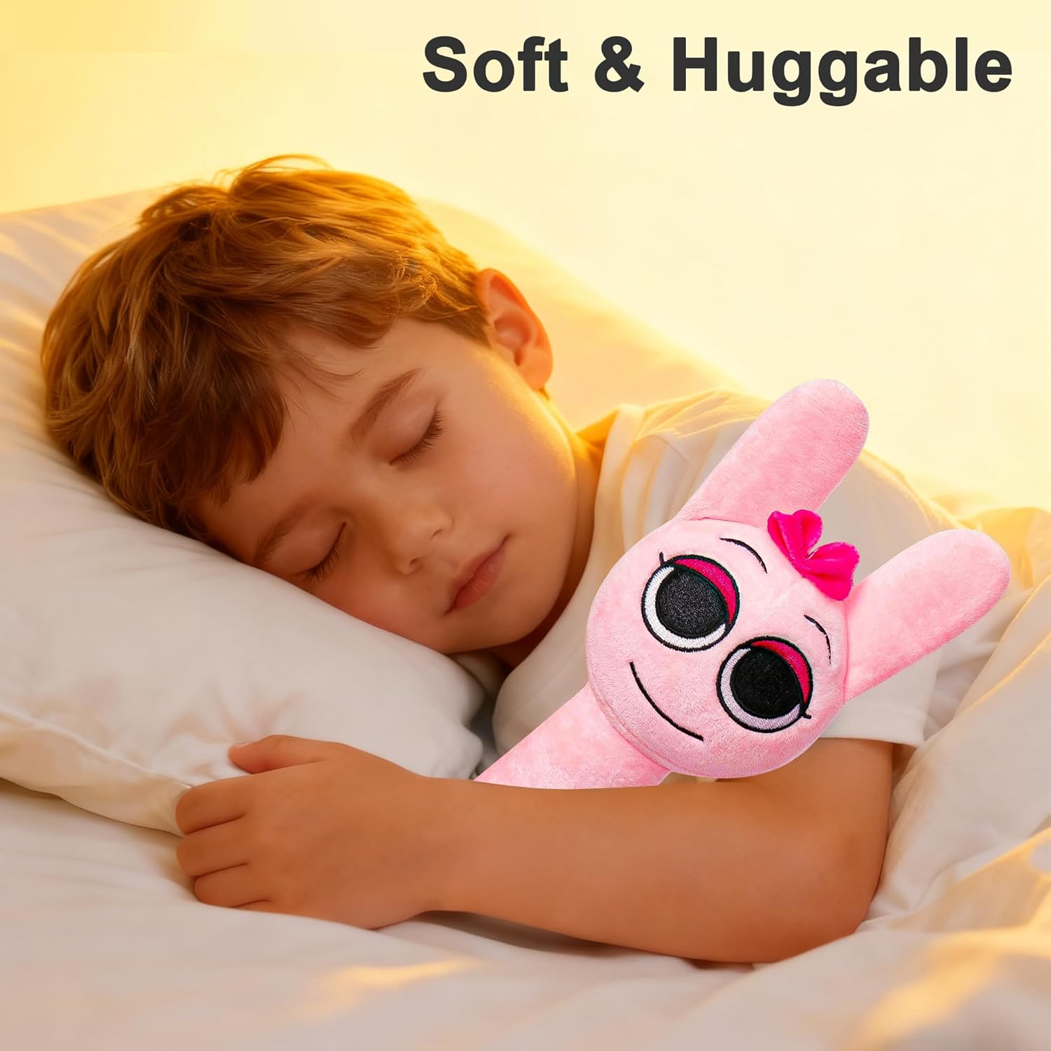 BESTVIVE Plush Figure Toys for Kids, Horror Games Plushies Toy for Fans Soft Stuffed Animal Pillows Doll Christmas (Pink)