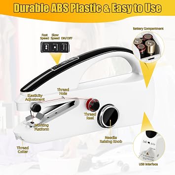 Handheld Sewing Machine UK Mini 2-Speed