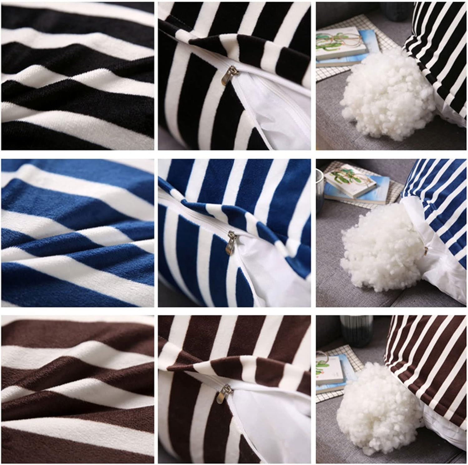 Sofa Back Support Cushion Multifunctional Bed Rest Bolster Wedge Back Reading Pillow Sitting Up Lumbar Support Pillow for Couch Sofa Decorative (Color : Brown, Size : 45 x 55 x 30 cm)