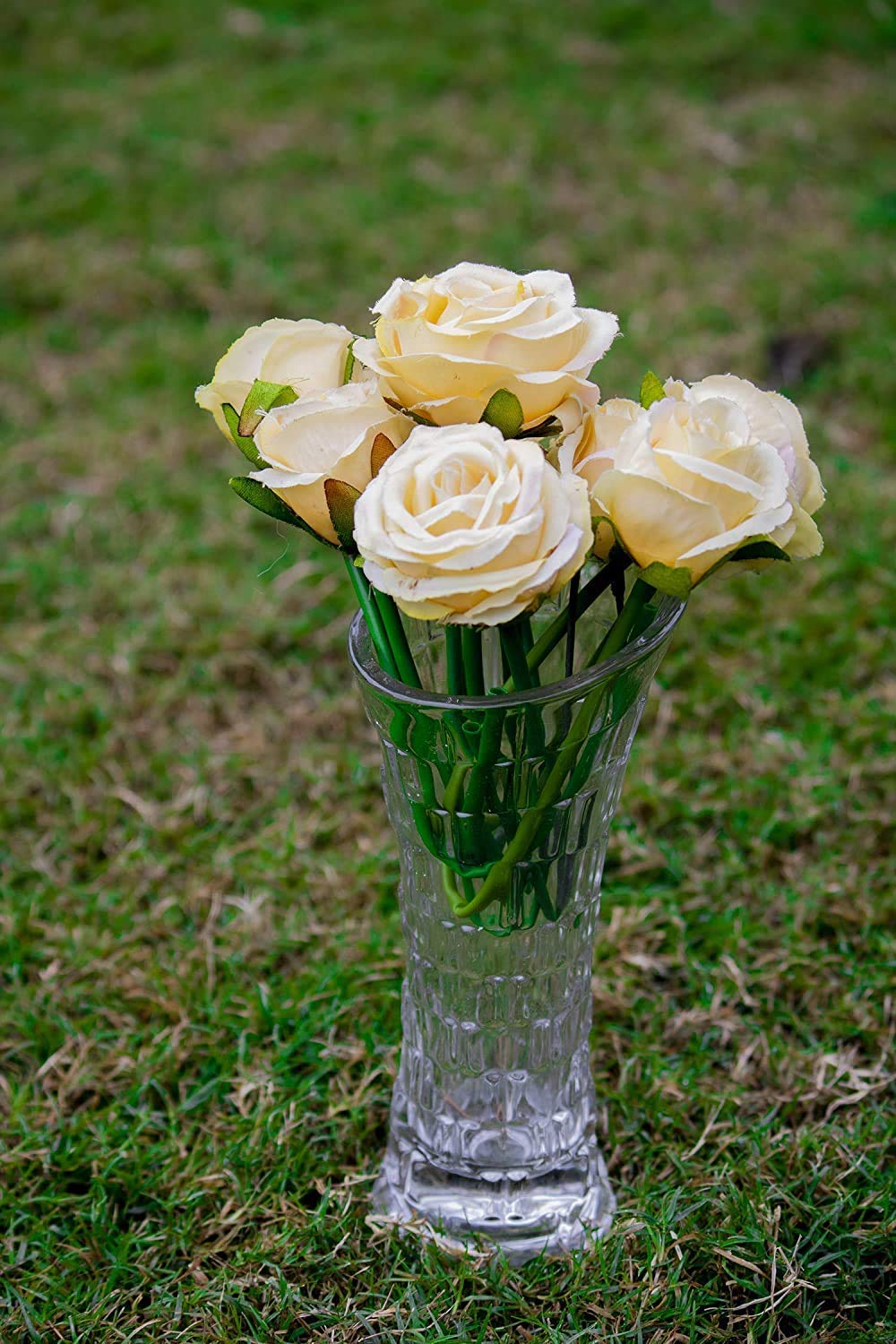 Buy Verbier Crystal Flower Vase Glass Pots for Home Decor and Flower Vase for Living Room Online