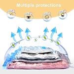 UPGOGO Sacs à vide de voyage Combo paquet de 6 - Space Sacs de rangement sous vide Saver pour vêtements et bagages