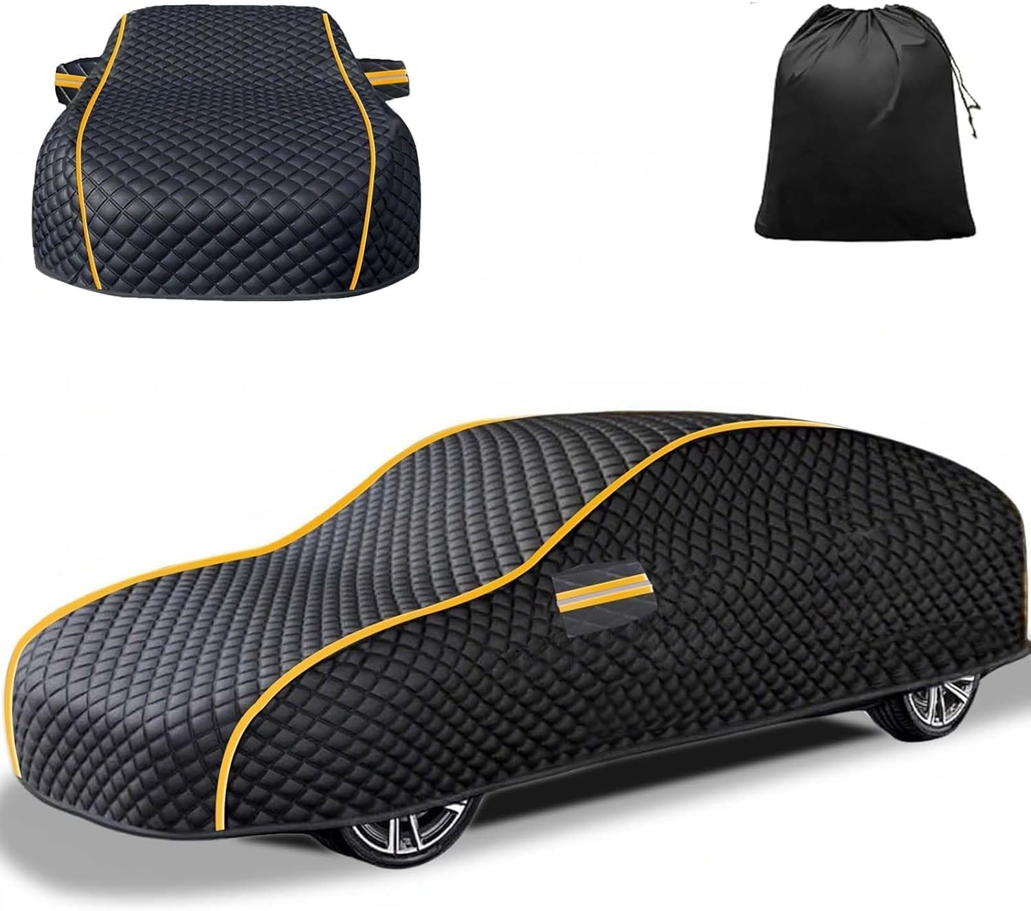 Upgraded Hail Car Cover Compatible with Tesla Model X, Hail Blankets for Car Thick Custom Designed 2026 Dustproof Anti-Hail b496w