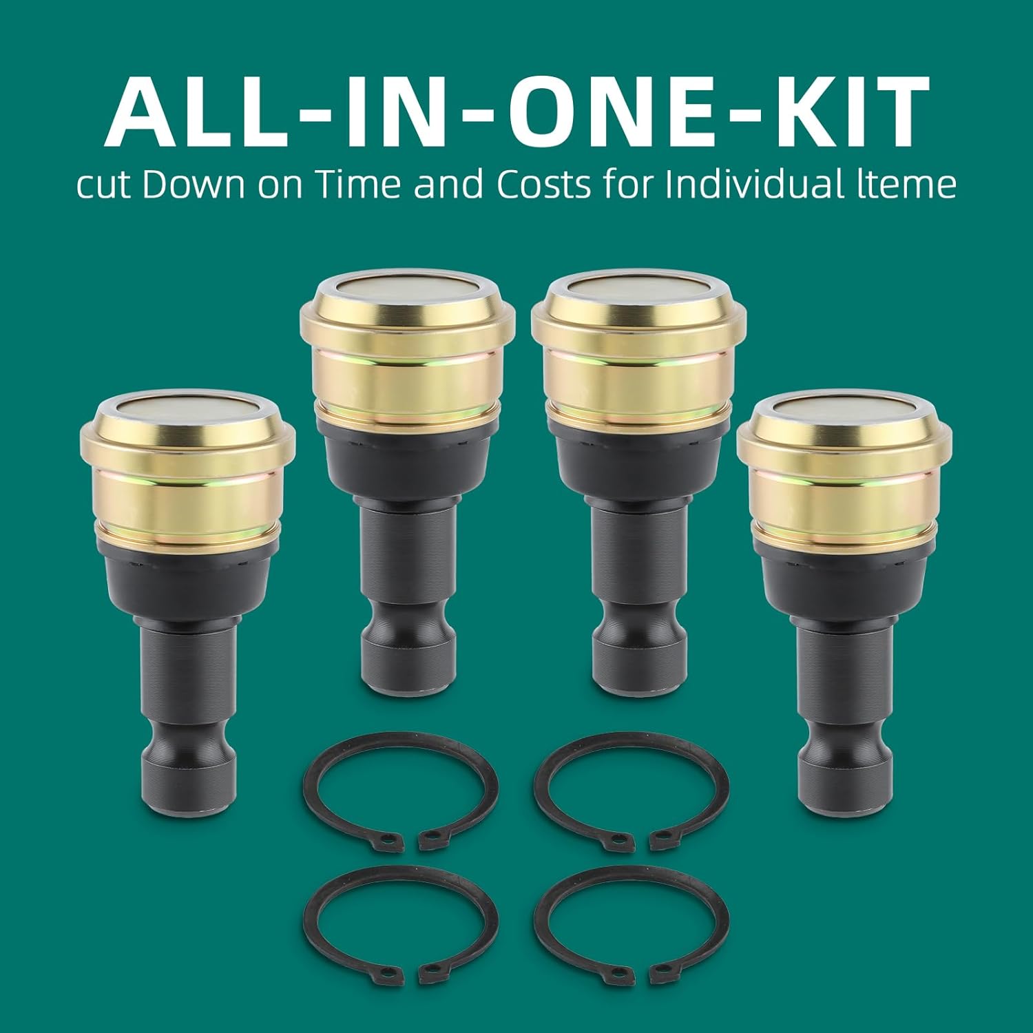 AUTOKAY 4pcs Upper Lower Ball Joint Kit Compatible with Polaris Ranger RZR 570 850 XP 500 700 900 ATV