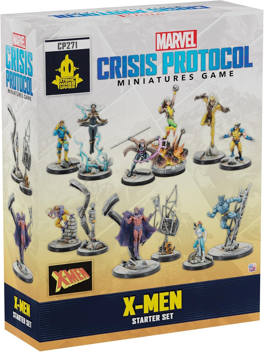 Asmodee Marvel: Crisis Protocol X-Men Starter Set - Miniatures Game Starter Set with 12 Figures, Stat & Tactic Cards, Dice, Tools & Tokens, Ages 14+, 2 Players, 90 Min Playtime