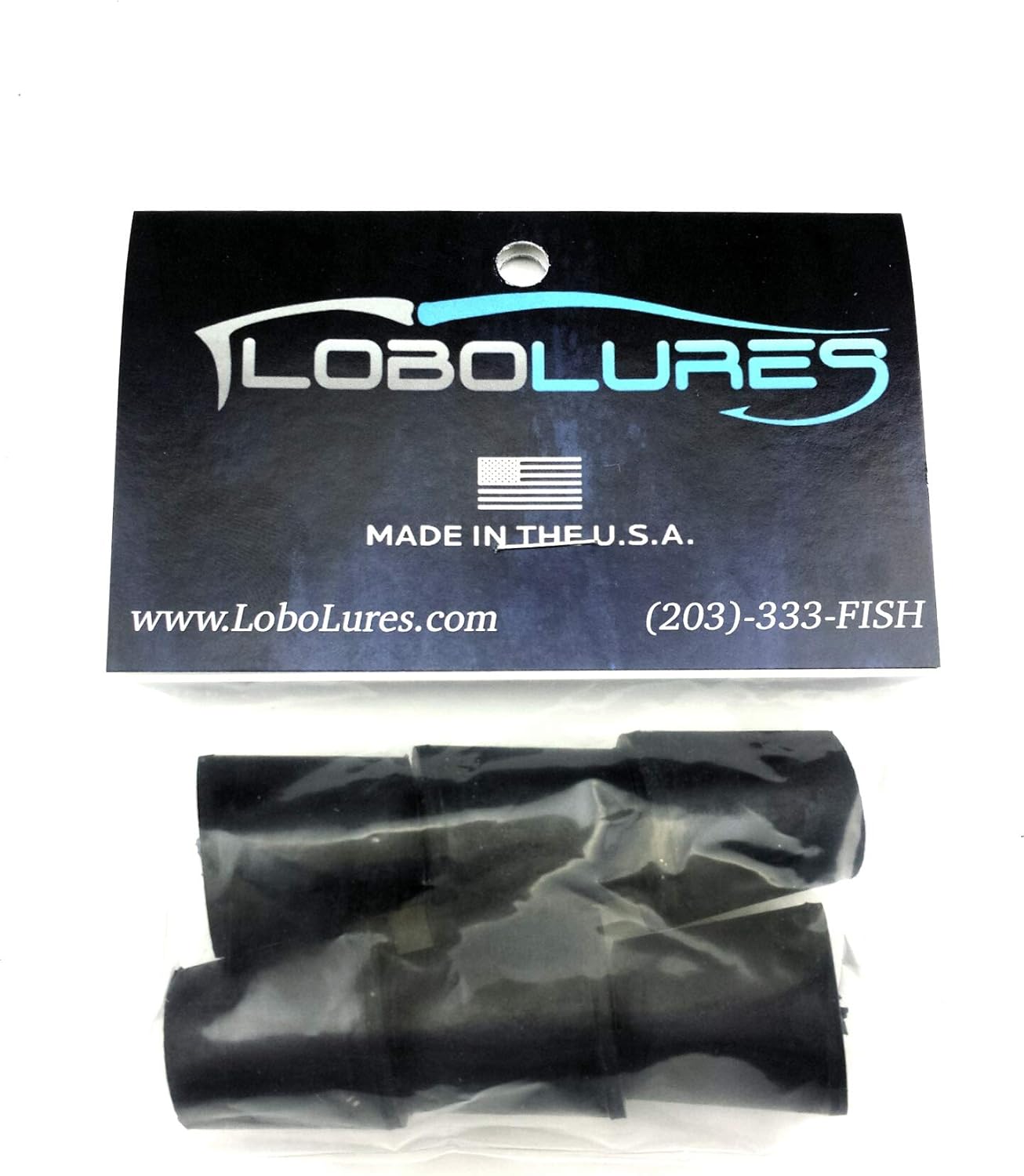 Lobo Lures Hook Rubber Lock Stops Pack of 6 Black Available in 5 Sizes