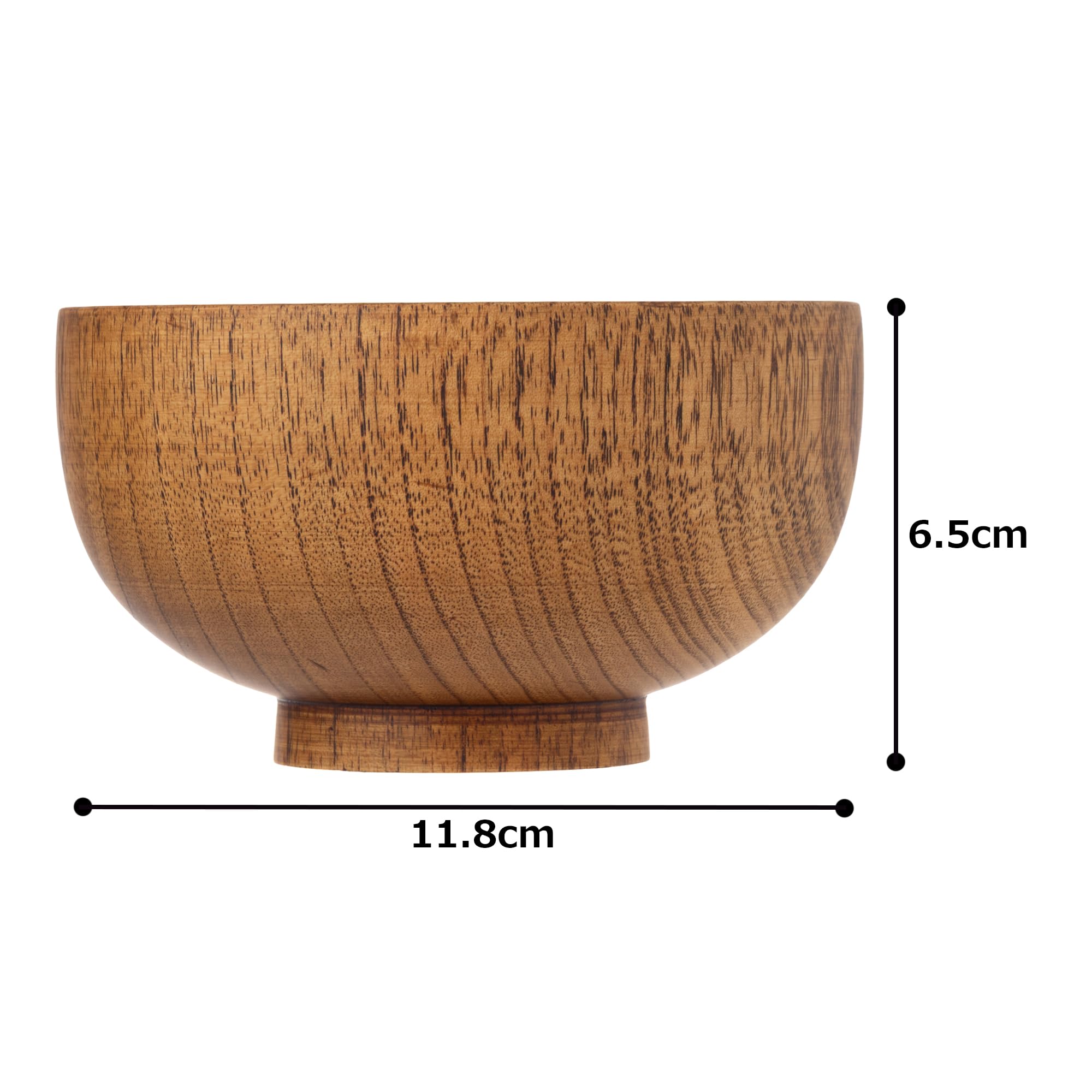 Amazon.co.jp: 若兆 木の椀 天然木 漆塗りくり抜き EC1-11 | 業務用食