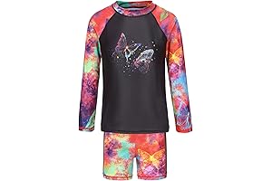 Adorable Rash Guard Set for Girls: Sun, Sand, and Splash!