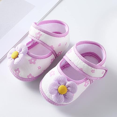 Miniatura 2 de Baby Girl Shoes Toddler Shoes Infant Toddler Walking Shoes Colorful Flowers Princess Shoes Sandalias para Niños De 1 Año