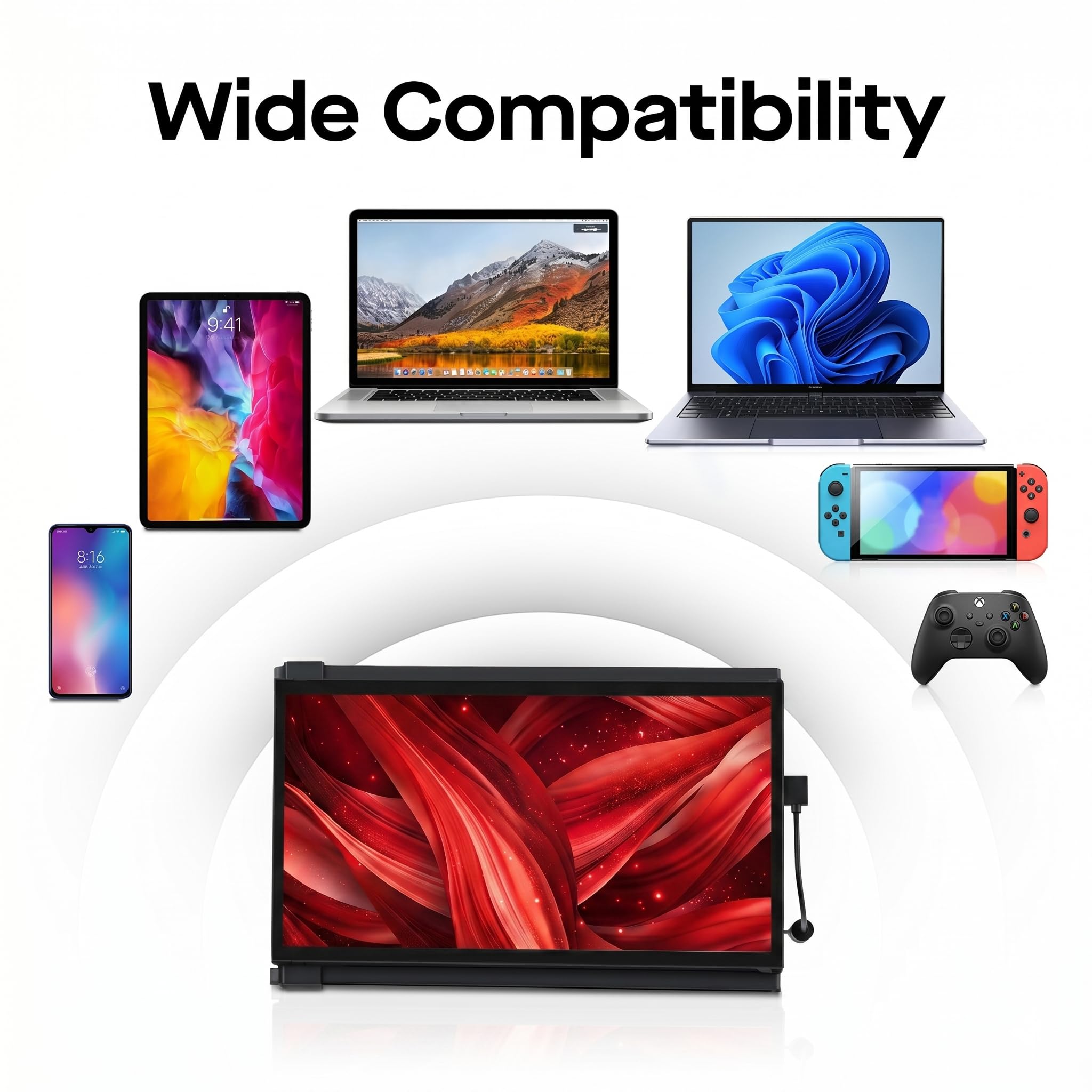 Amazon.com: New Mobile Pixels Duex Plus DS Portable Monitor, 13.3