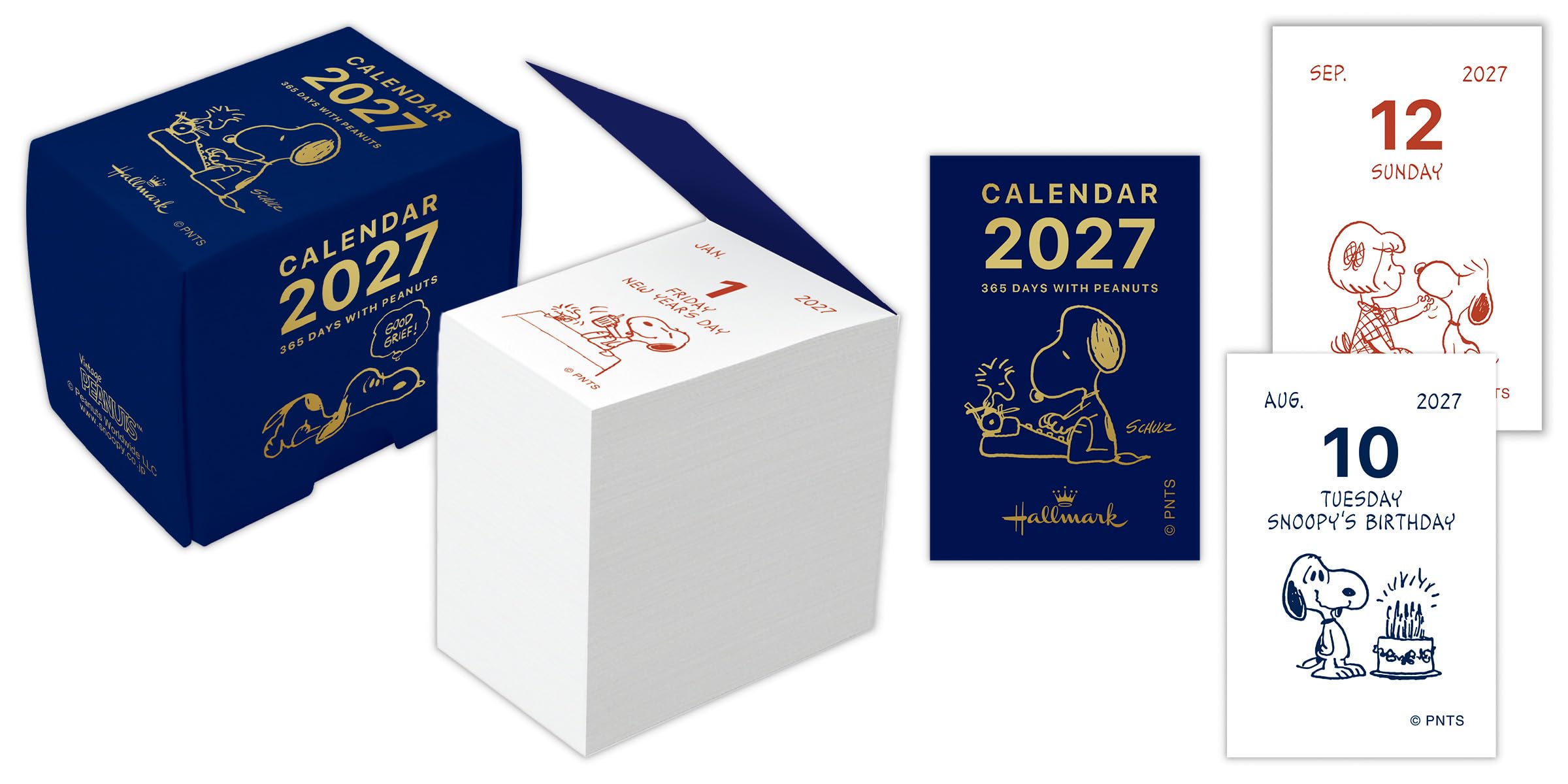 Amazon | ホールマーク スヌーピー 2027年 カレンダー 日めくり ミニ