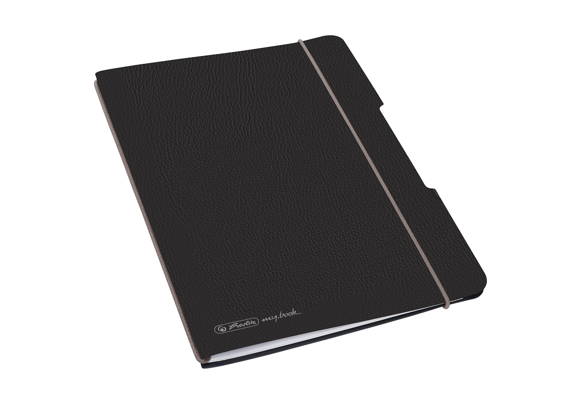 Herlitz 50033782 Flex Notebook A6 40 Sheets Dotted Black Leather 