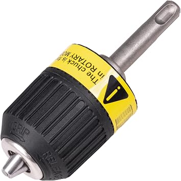 Berserker 1/2 Inch SDS-Plus Keyless Chuck Adapter for SDS Plus Rotary Hammmer Drill, 3-Jaw 1/2-20UNF Mount Converter Rotomartillo Conversion Tool