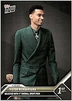 Vista 1 de VICTOR WEMBANYAMA RC 2023 Topps NOW Novato #D-1 Spurs 1ra Elección NM+-MT+ NBA Baloncesto PR:72171
