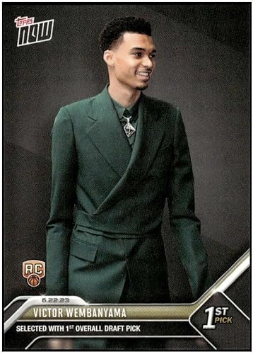 VICTOR WEMBANYAMA RC 2023 Topps NOW ROOKIE #D-1 Spurs 1st Pick NM+-MT+ NBA Basketball PR72171