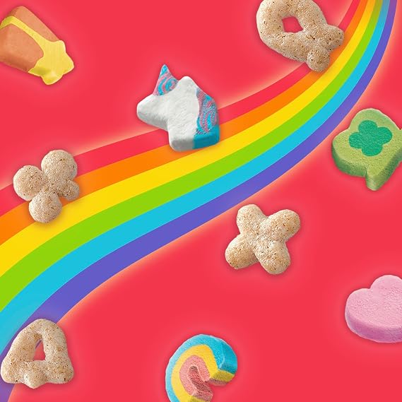 ألواح حبوب الإفطار Lucky Charms، ألواح الوجبات الخفيفة، عبوة قيمة، 16 قطعة، 13.6 أونصة