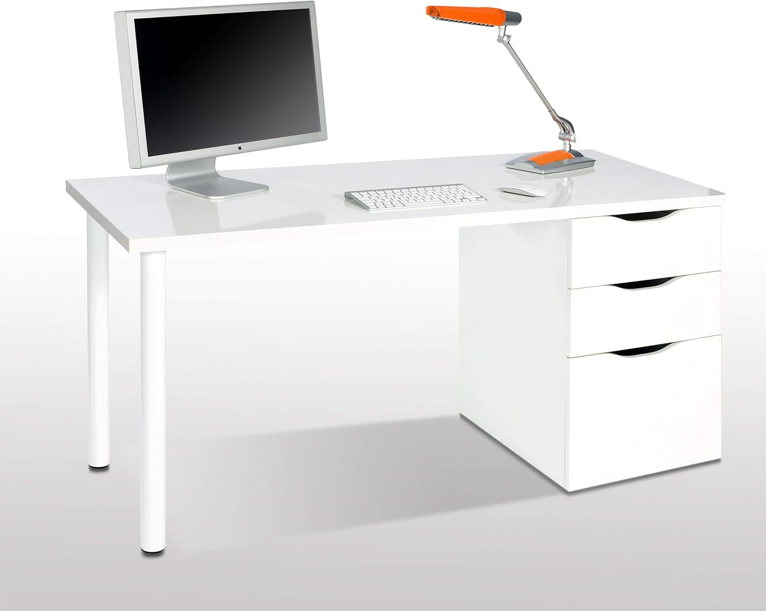 EASY HOME Vittoria A6 skrivebord med computer ogamp