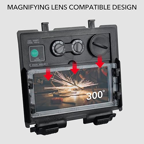 Miniatura 4 de TRQWH Paquete de 2 lentes de aumento para casco de soldadura 1.01.52.02.53.0 dioptría protección de ojos accesorios para soldador lupa lente trampa