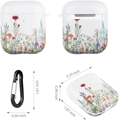 Vista 44 de Cutebricase Funda para Airpods, Paris Tower Airpod Funda protectora rígida para Apple AirPods 2 y 1 con llavero compatible con carga inalámbrica