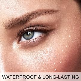 evpct 1Pcs Dark Brown Color Gel Glitter Eyeliner Pencils Set for Women Waterline Waterproof Smudge Proof lapiz de ojos delineador de ojos contra el agua Eye Liner Makeup,06 Dark Brown