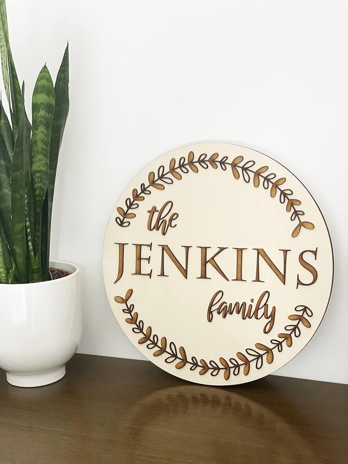 Personalized Family Name Sign Custom Wooden Plaque Last Name Unique Wedding Gifts