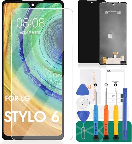 Para LG Stylo 6 Pantalla LCD para LG Stylo 6 Reemplazo de pantalla Stylo 6 Pantalla LCD LMQ730TM táctil digitalizador Asamblea compatible con