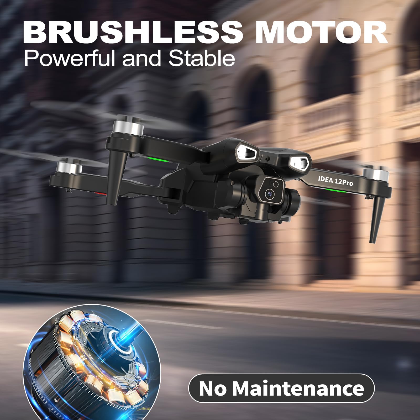 12PRO Dron z kamerą 4K HD 2 kamery Dron 5G WIFI FPV RC Składany quadcopter Utrzymanie wysokości 2 baterie