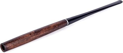 Dr Watson - Soporte de cigarrillos de madera de 8 pulgadas de largo, se adapta a cigarrillos regulares, estilo Audrey Hepburn, marrón (también