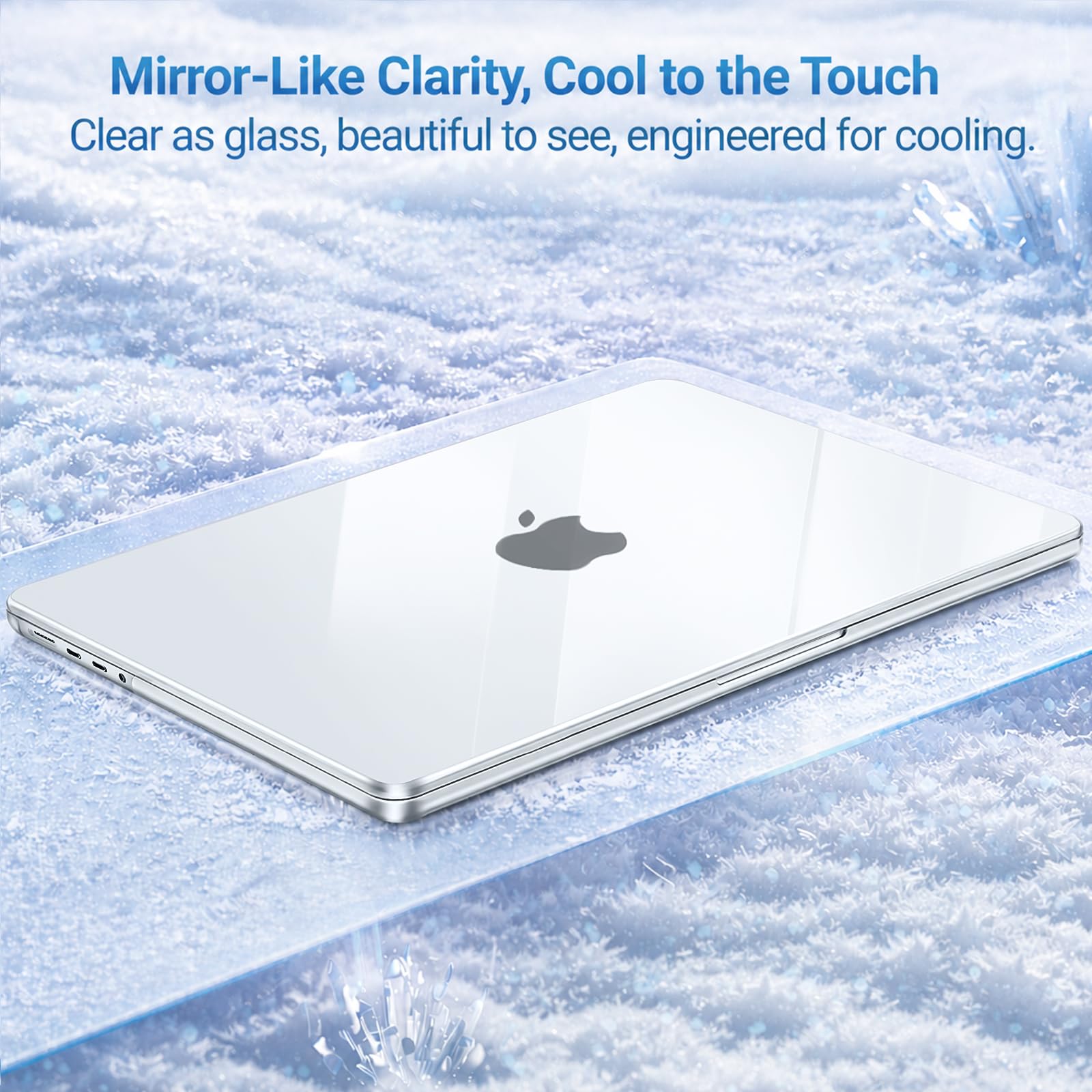 MOSISO Compatible avec MacBook Pro 16 Pouces M5 M4 M3 M2 M1 2026-2021 A3428 A3429 A3403 A3186 A2991 A2780 A2485 Pro Max,Coques Protection Plastique,Protection Clavier,Film D'écran&Type C,Transparent