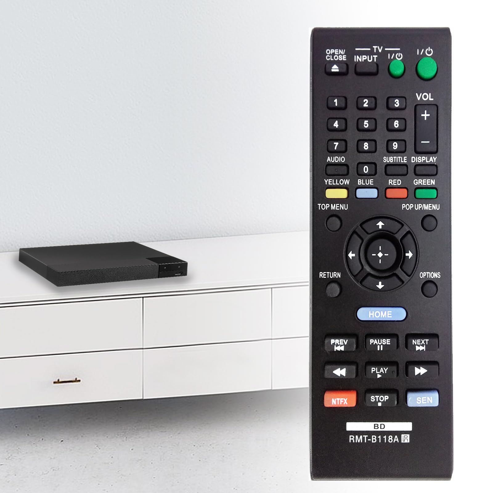 Amazon.com: New RMT-B118A Replaced Remote Control fit for Sony BDP