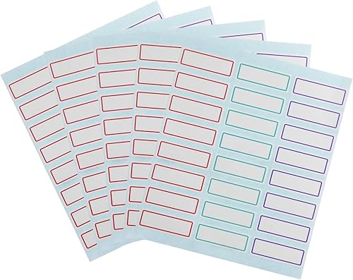 ONLYKXY 240 etiquetas para carpetas de archivos, etiquetas de nombre, etiquetas adhesivas, etiquetas rectangulares, etiquetas para carpetas de