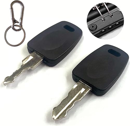 2 llaves compatibles con equipaje maestro 007 002, maleta de equipaje, cerradura de contraseña