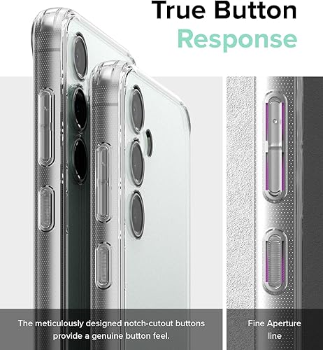 Miniatura 9 de Ringke Fusion evita las manchas grasas Compatible con Samsung Galaxy S23 FE Funda, tecnología antihuellas, fácil de sostener, se siente