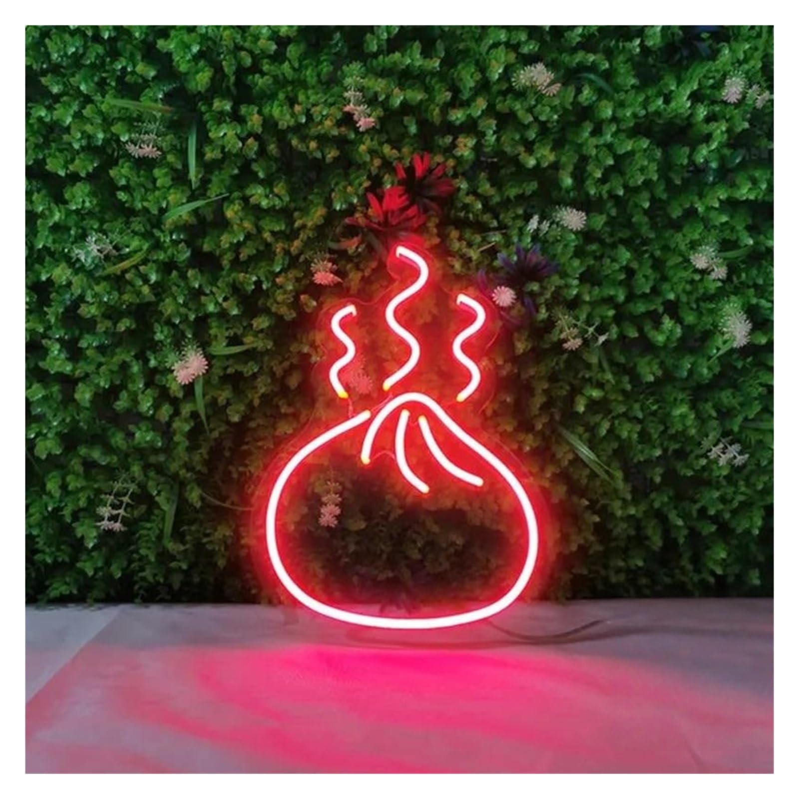 Shouxi A Sign Lamp Dumplings Neon Sign Chinese Food Wall Decor Neon Sign Steamed Buns Sign Restaurant Decor 26X40cm(A)