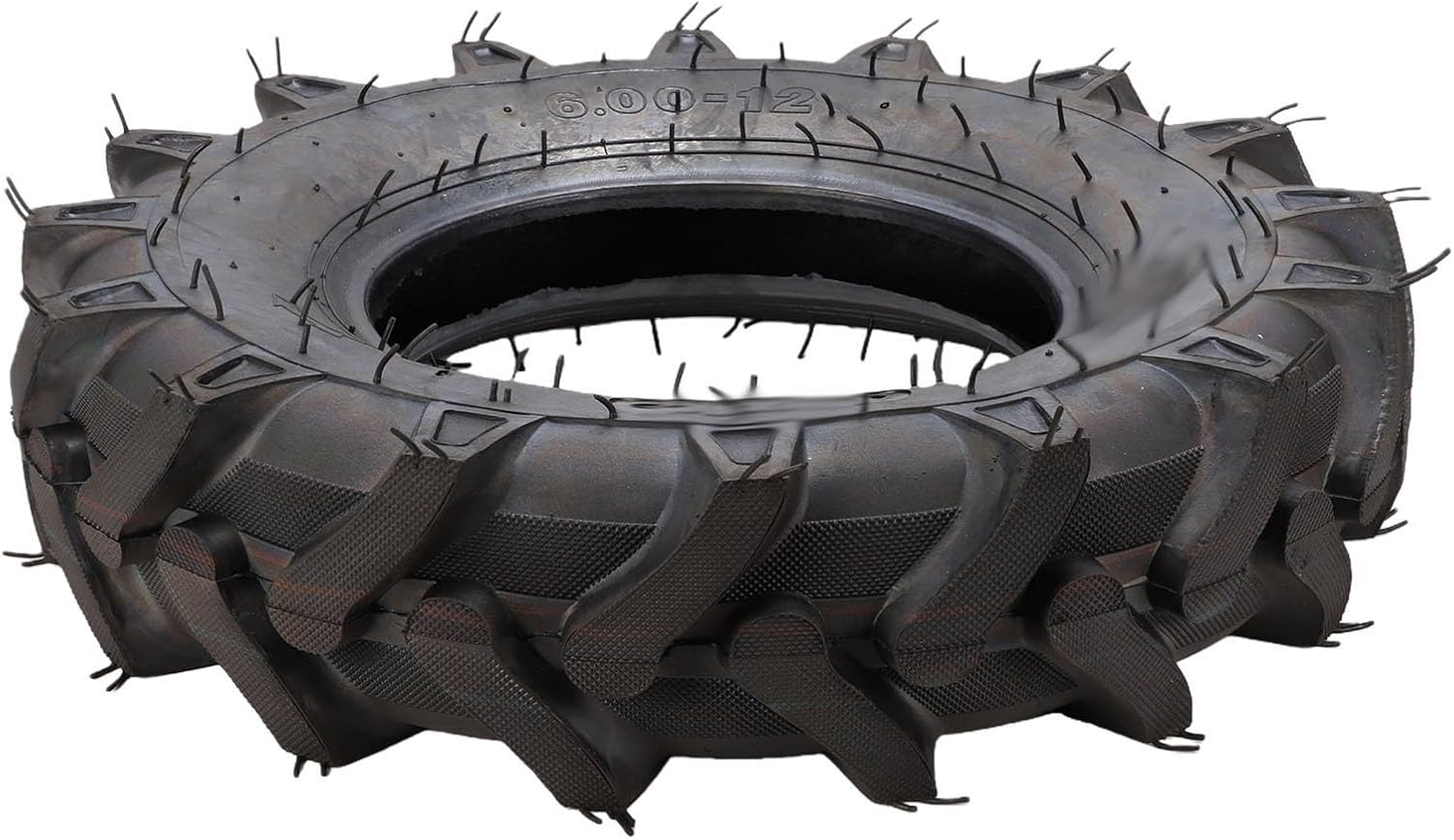 Fydun 6.00 12 Tractor Tire Heavy Duty 8 Ply Puncture Proof R1 Tread Pattern Agricultural Farm Tractor Tire for Zero Turn Mowers and Lawn Tractors