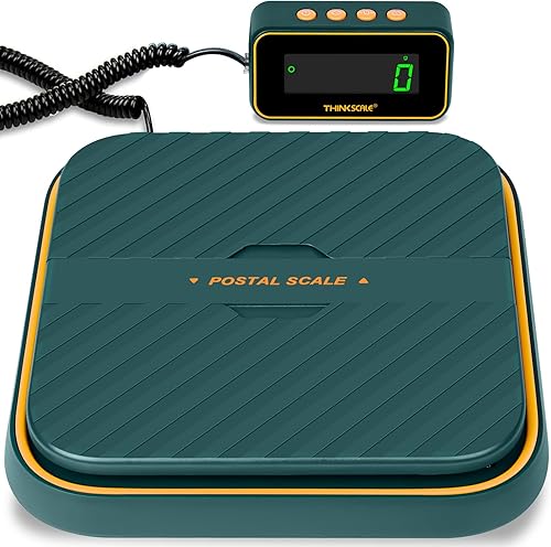Miniatura 1 de THINKSCALE Báscula de envío, báscula de franqueo de 86 libras x 0.1 oz para paquetes con pantalla LCD separada, sostenimientotara, 5 unidades,