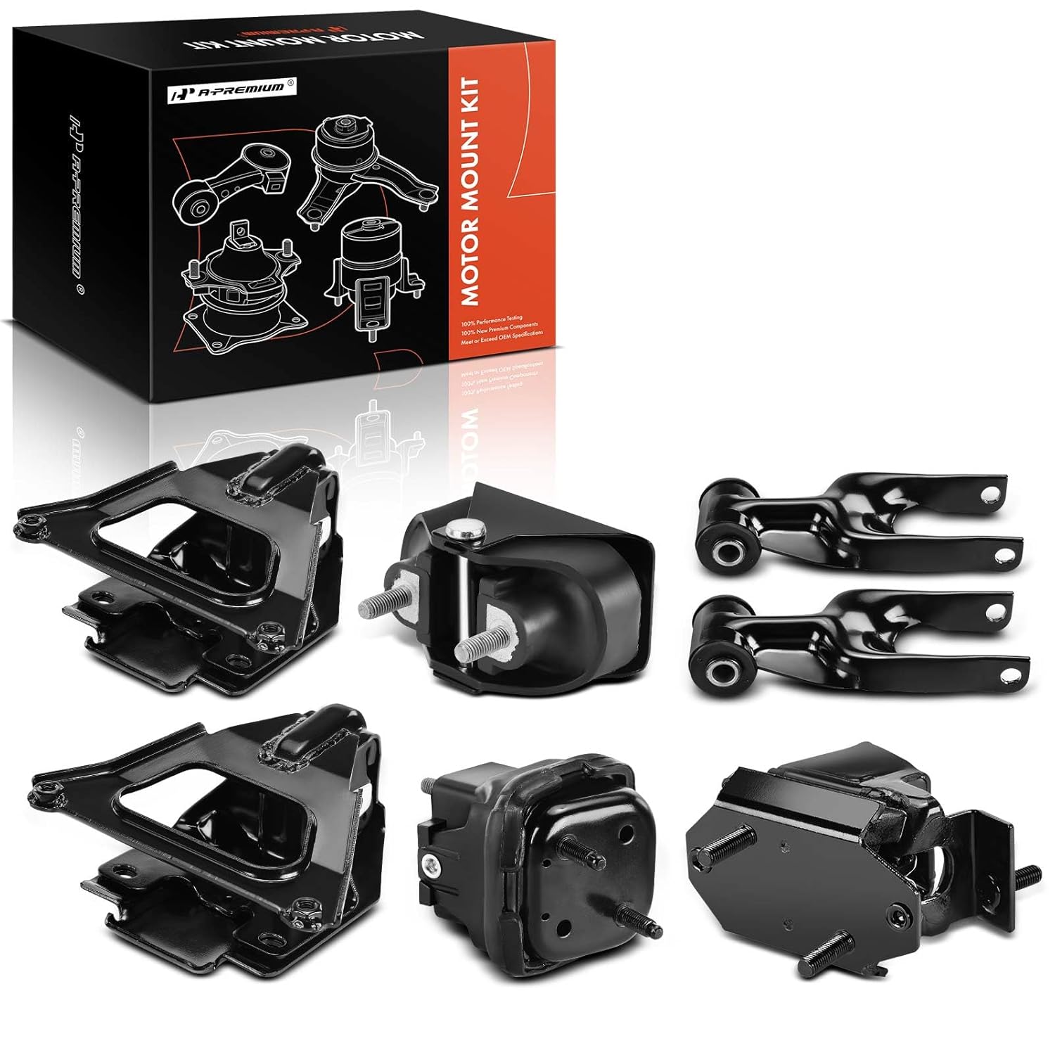Kit de Montagem do Motor A-Premium 7PCS para Pontiac Grand Prix 2005-2008 5.3L - Suporte de Transmissão e Estribo de Torque, Substitui