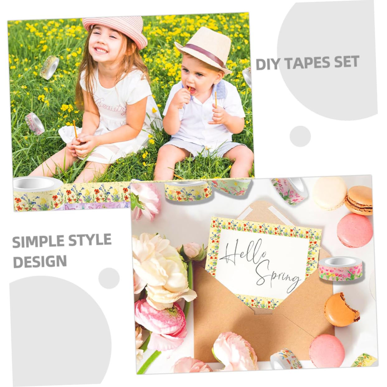4 Sätze Transparentes Washi-tape Notizbuch Diy Washi Tape Tagebuchband Dekoratives Bastelband Mehrzweck-washi-tape Diy Klebeband Planer Tape Aufkleber 12 Rollen * 4