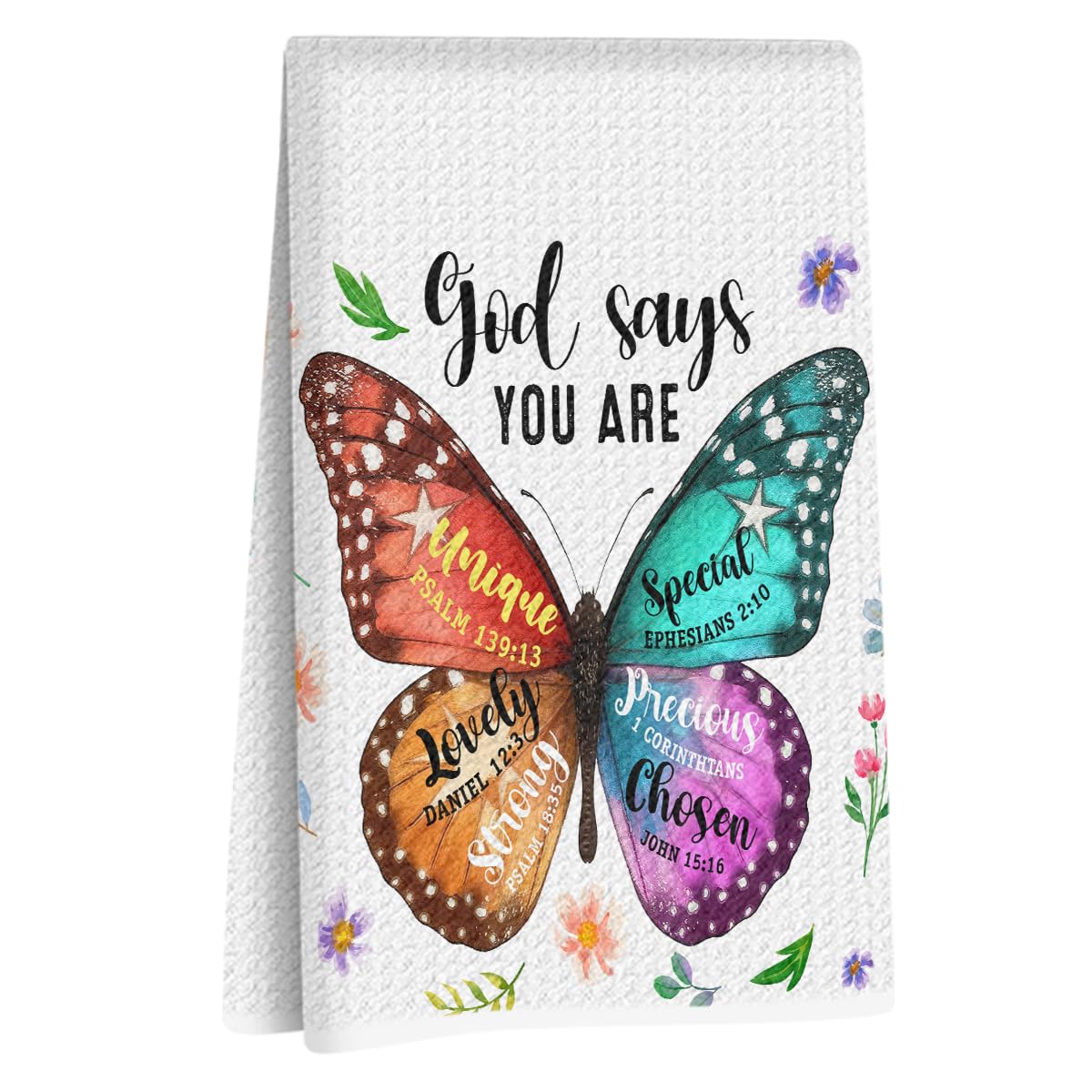 Christian Kitchen Towels, God Says You Are Totes Bible Reusable Dish Towels
