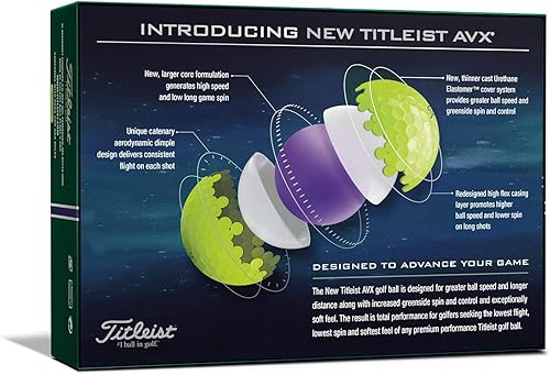 Vista 5 de Titleist Pelotas de golf AVX 2020